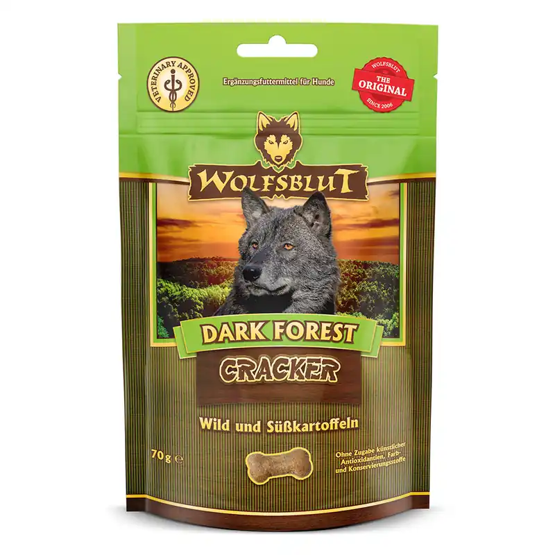WOLFSBLUT Snack Cracker Dark Forest 70 g Neuheit